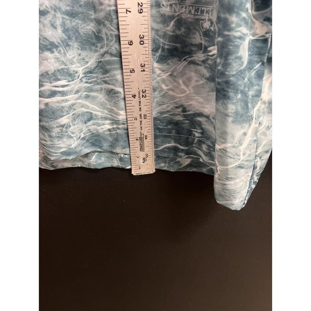Mossy Oak Elements Long Sleeve Water Camo Fishing Hunting Vented Shirt 2XL‎